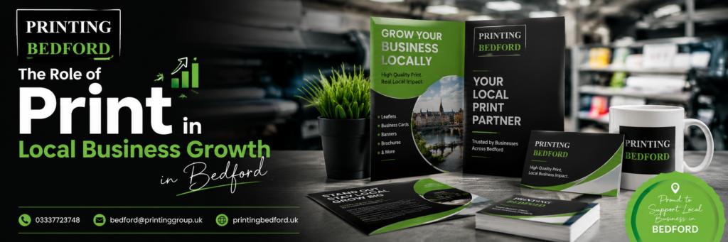 The Role of Print in Local Business Growth in Bedford